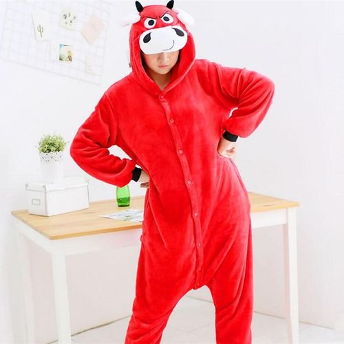 生肖牛马羊狗猪兔鸡鸭鹅猴虎鼠蛇龙猴猫麋鹿卡通连体睡衣男女演出