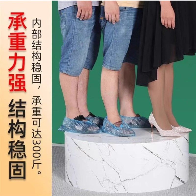 仿大理石纹模特站台摆件底座空调增高地台服装婚纱店圆形展示台木,商业/办公家具,展示地台/底座,淘宝优惠券,粉丝福利购,淘宝优惠卷