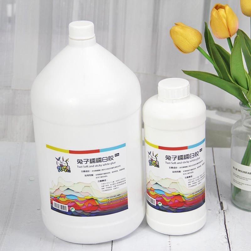 兔子糯糯白胶史莱姆DIY做泥胶水大瓶便宜白乳胶手工制作原材料