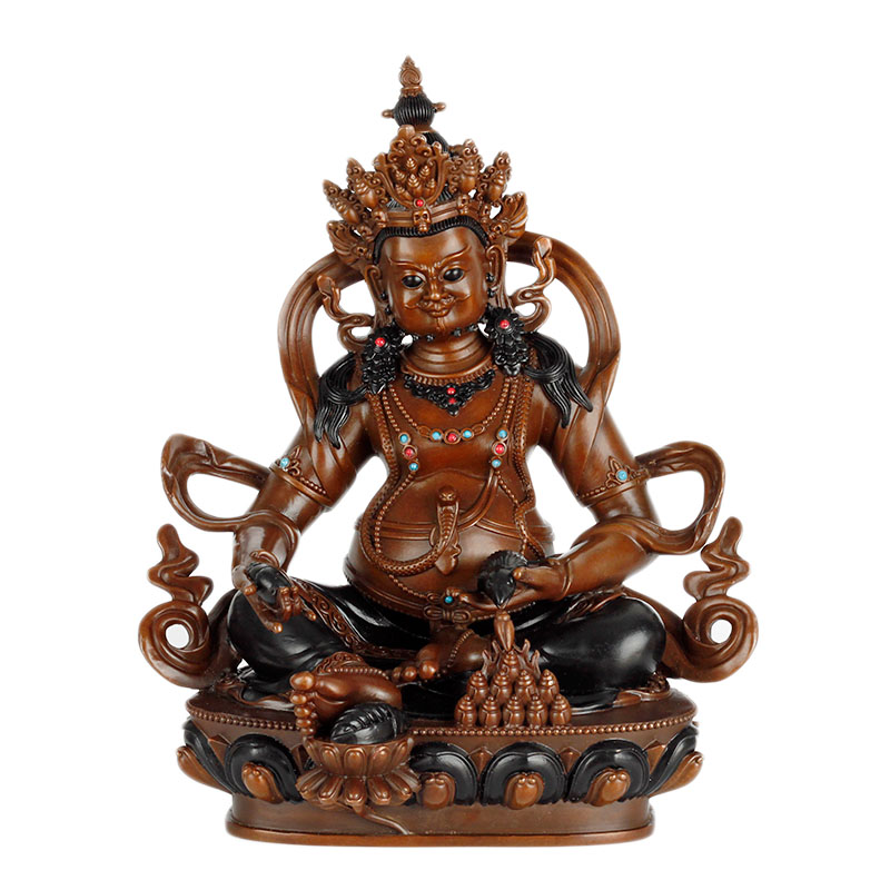 纯铜密宗黄财神摆件黄财神佛像家居客厅招财装饰品开业礼品铜摆件