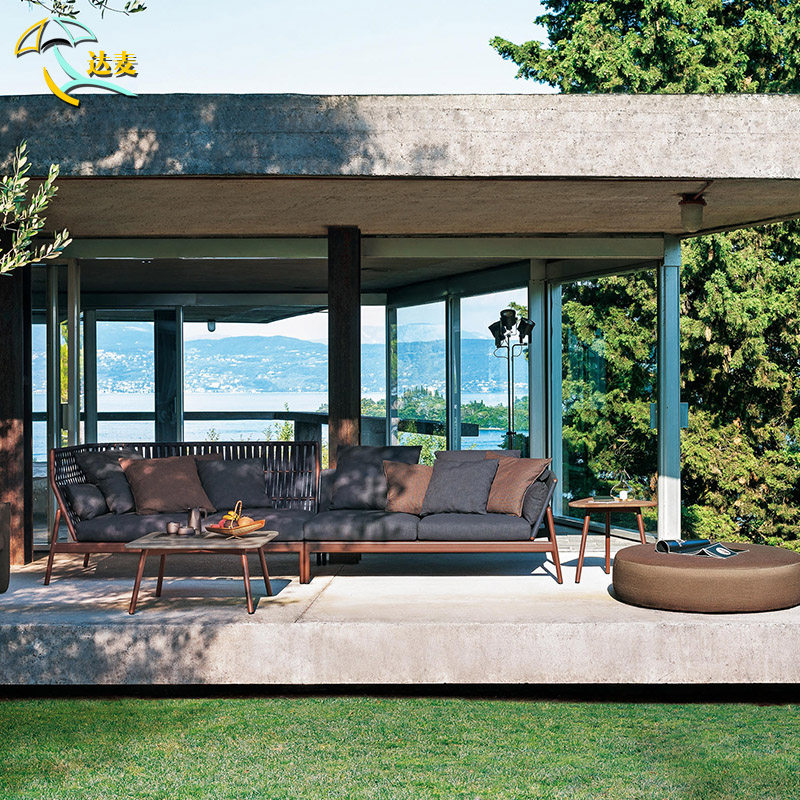 北欧户外沙发设计师创意藤编家具庭院阳台藤椅沙发室外客厅组合,住宅家具,户外沙发,淘宝优惠券,粉丝福利购,淘宝优惠卷