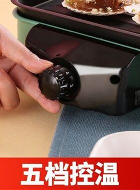 旺佳乐简易电烤炉烧烤架便携小型电烤盘无烟煎烤可拆分体易洗架子