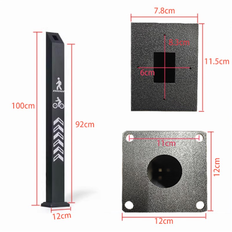 门禁刷卡机立柱86型不锈钢防水开关按钮小区电动门配件读卡器支架