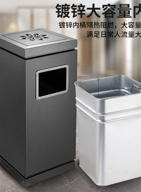商用豪华大垃圾桶欧式创意酒店大堂垃圾桶走廊电梯口垃圾果皮箱