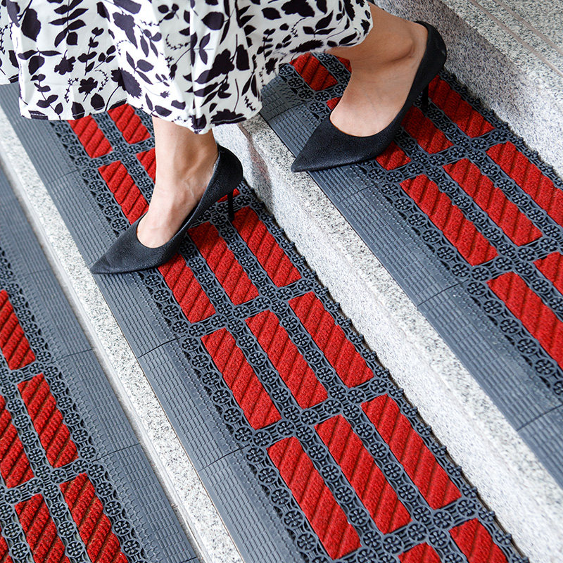 户外台阶防滑垫室外酒店大门口迎宾地毯别墅大理石瓷砖楼梯踏步垫