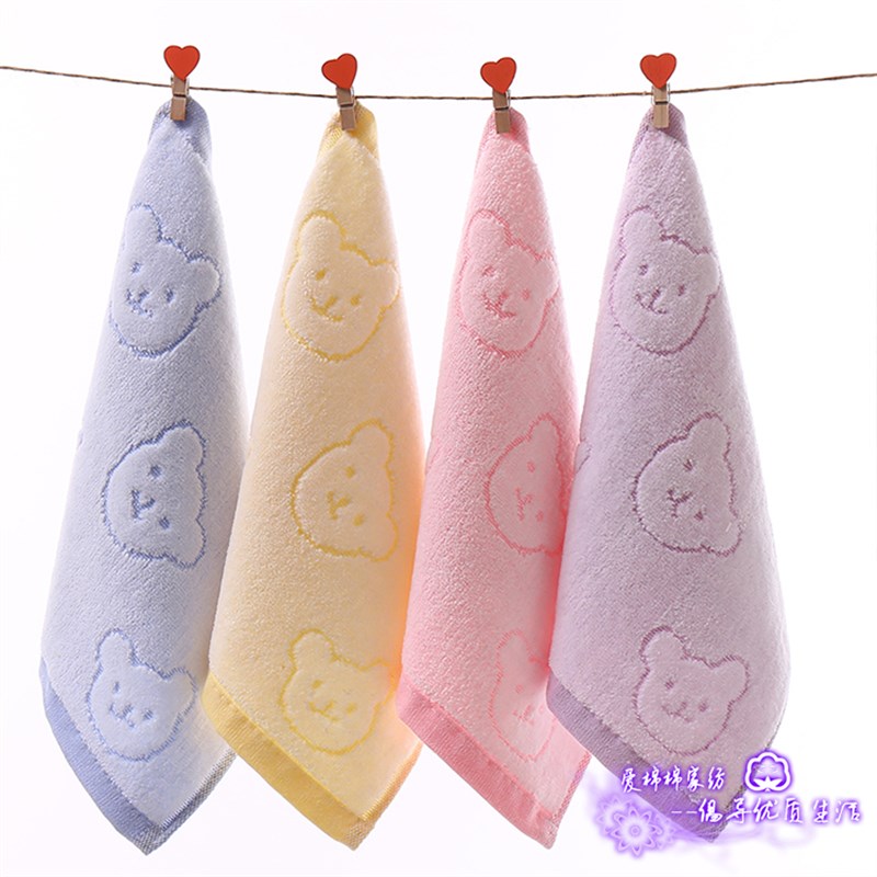 割绒小毛巾纯棉四方洗脸巾家用成人婴儿童擦手可爱小方巾柔软吸水