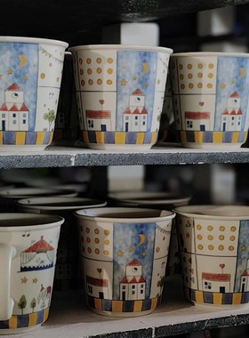 HOMI北欧小镇马戏团釉下彩陶瓷餐具套装家用吃饭碗汤面碗碟菜盘子