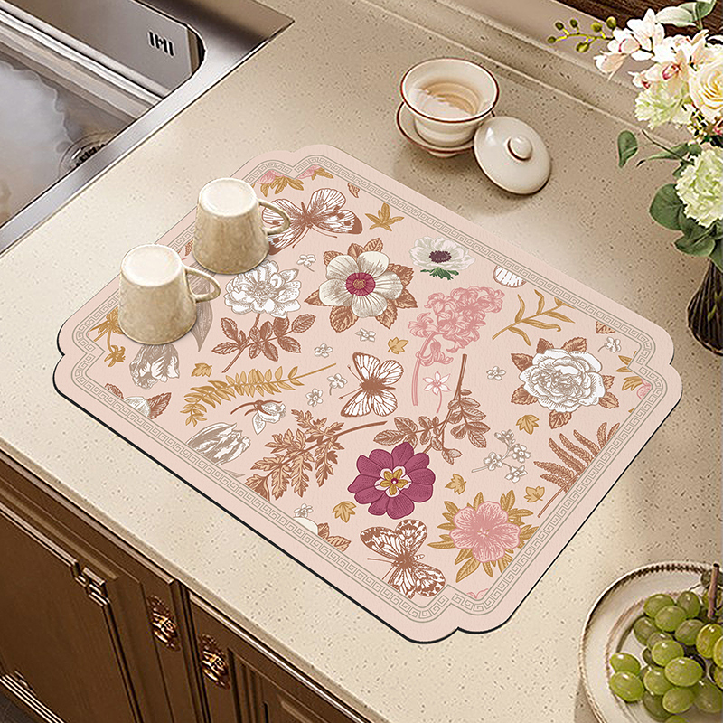 厨房台面沥水垫硅藻泥吸水垫洗碗水池防溅水垫咖啡机水壶烧水垫子