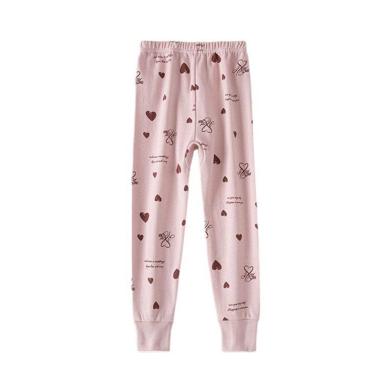 儿童卫生裤纯棉女童全棉睡裤女孩大童卫生裤保暖宝宝薄款打底裤家