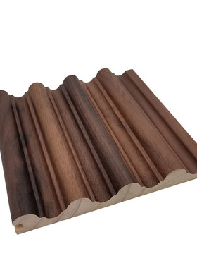 圆弧实木格栅板半圆木格栅波浪板凹弧格栅网红背景墙装饰板栅格板