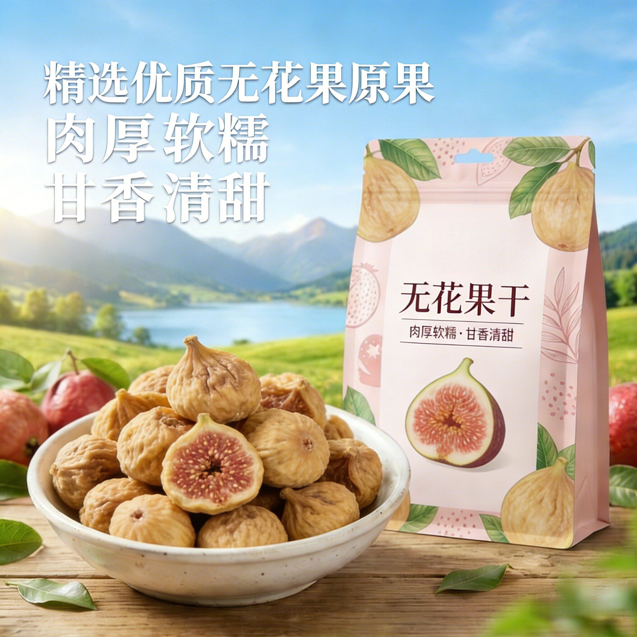 农科院无花果干500g自然晾晒即食无花果大果新鲜水果干孕妇小零食