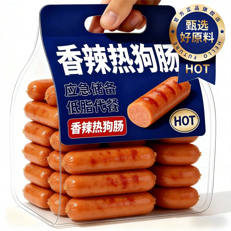 农科院玉米热狗香辣香脆肠玉米肠年货即食小零食脆皮火腿肠香肠