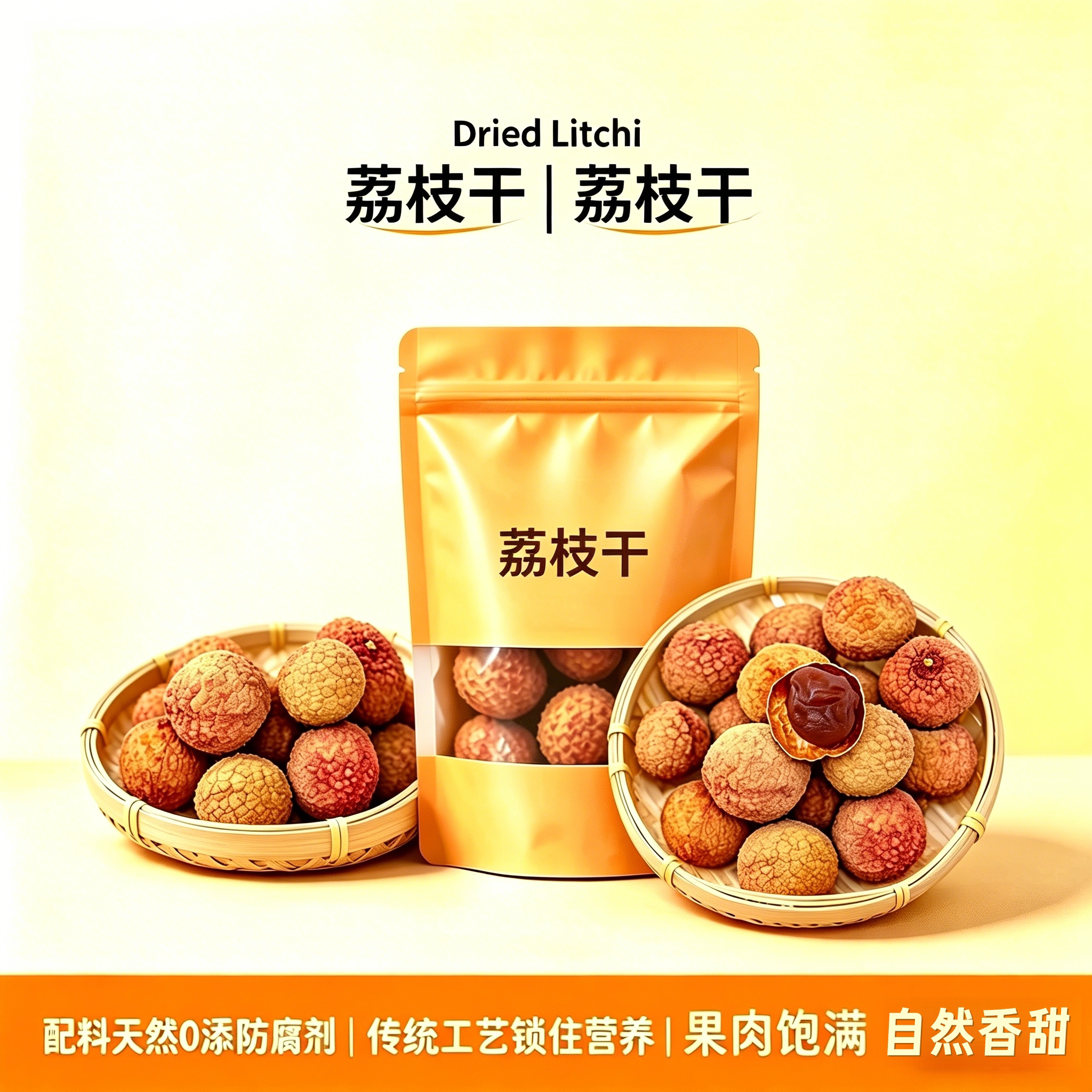 央妈精选荔枝干特级新货新鲜干荔枝正品官方旗舰店糯米糍荔枝肉