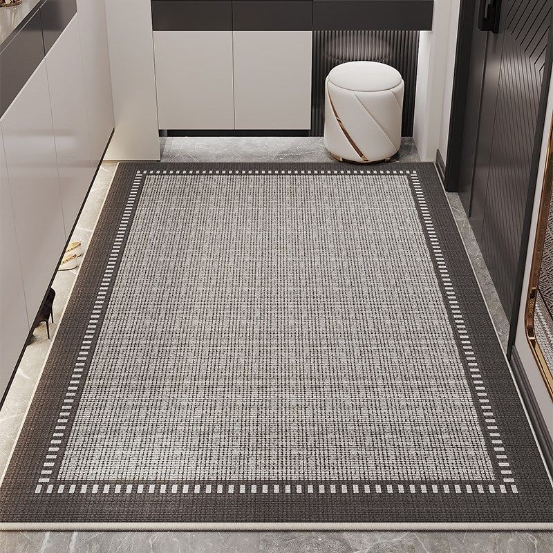 简约亚麻编织纹入户门地垫进门门口吸水除尘防滑地毯耐磨耐用脚垫,居家布艺,入户地垫,淘宝优惠券,粉丝福利购,淘宝优惠卷