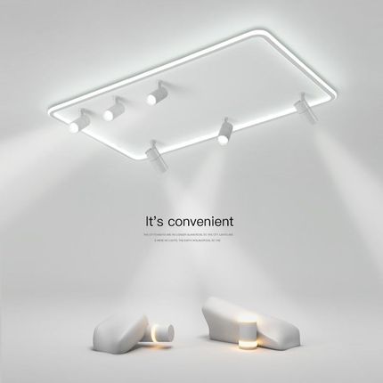 个性创意客厅灯led吸顶灯现代简约北欧长方形灯具书房卧室灯灯具