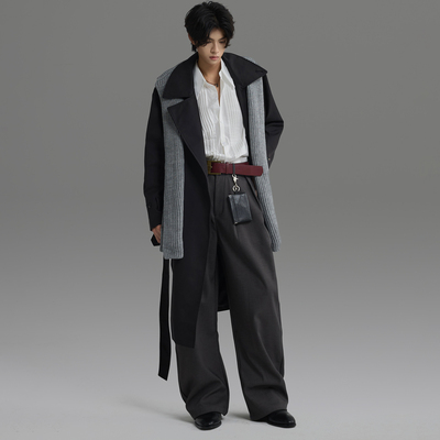 galaxor系带长款风衣百搭高级感