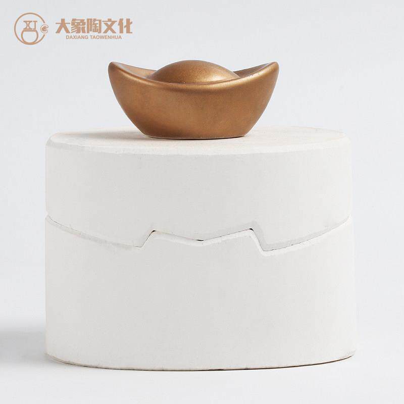 金元宝石膏注浆模具 陶瓷陶艺注浆模具 定制招财摆件石膏模型模具