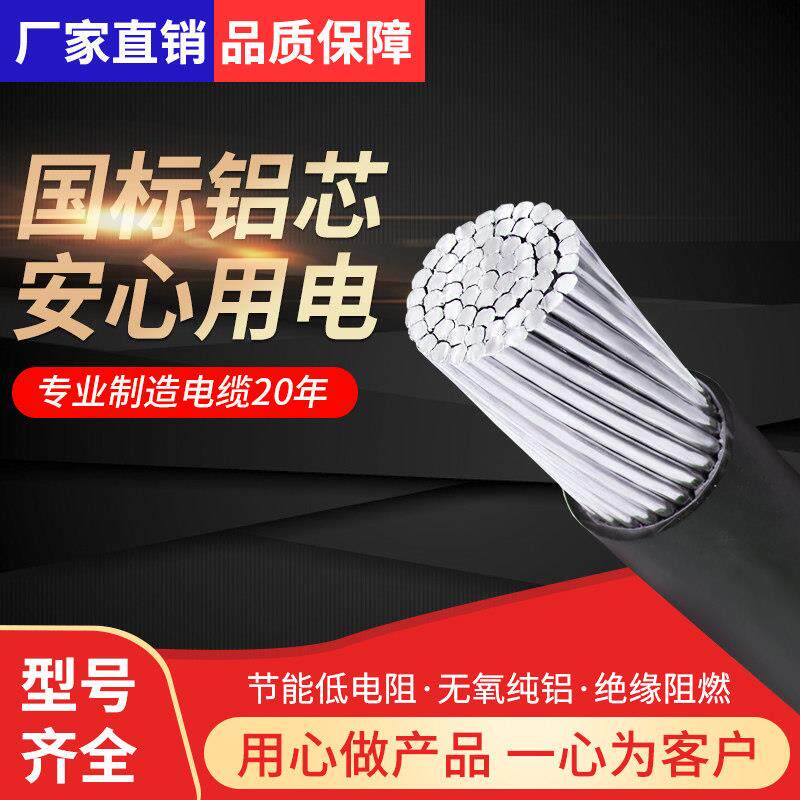 国标JKLYJ架空电缆 铝芯高低压绝缘电线 100米大电流电缆