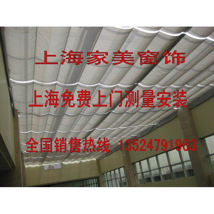 温室遮阳顶帘顶棚手动电动天棚帘 佳力斯加厚轨道隔热降温环保