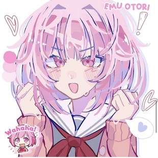 定报国 插画设计手绘卡通人物头像代画商业包装 草莓