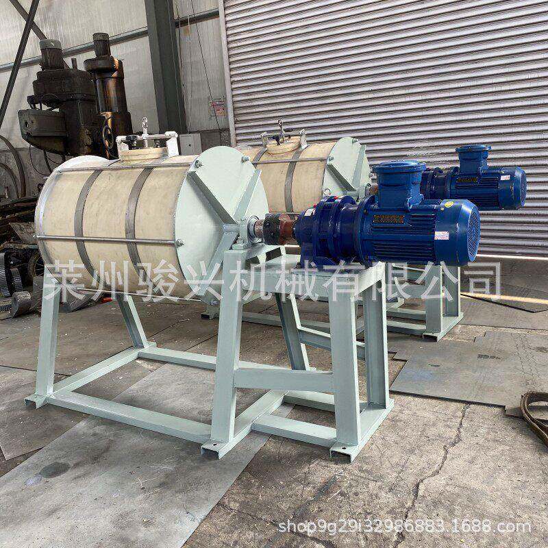 10L-2000L不锈钢卧式双层干粉球磨机聚氨酯内衬尼龙筒体球磨机