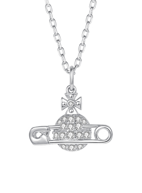 VivanneWerkend西太后小众设计安全别针造型项链女轻奢锁骨链吊坠