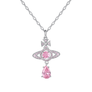 Vivanne Werkend官方经典水滴吊坠镶钻西太后人鱼眼泪项链锁骨链