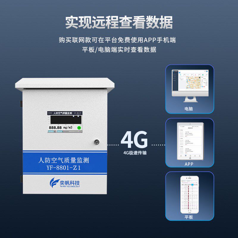 人防空气质量在线监测系统v库房化学毒剂报警器隧道空气质量检测