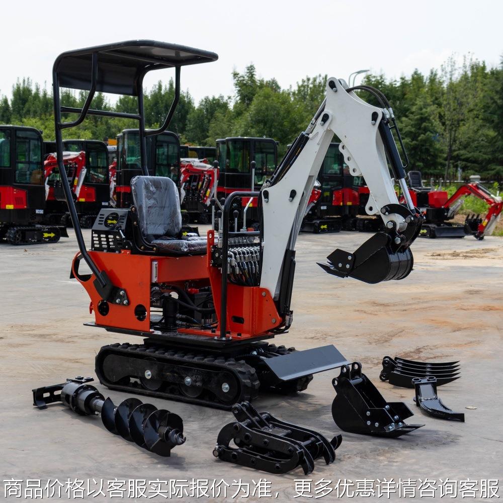 08型挖掘机小勾机狭小空间室内大棚灵活工作迷你小挖机微型挖机
