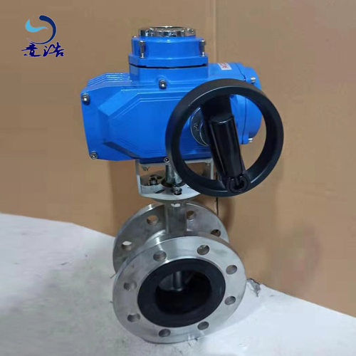 D941X防爆电动法兰蝶阀软密封电动水阀截止门耐磨乙丙座密封性好