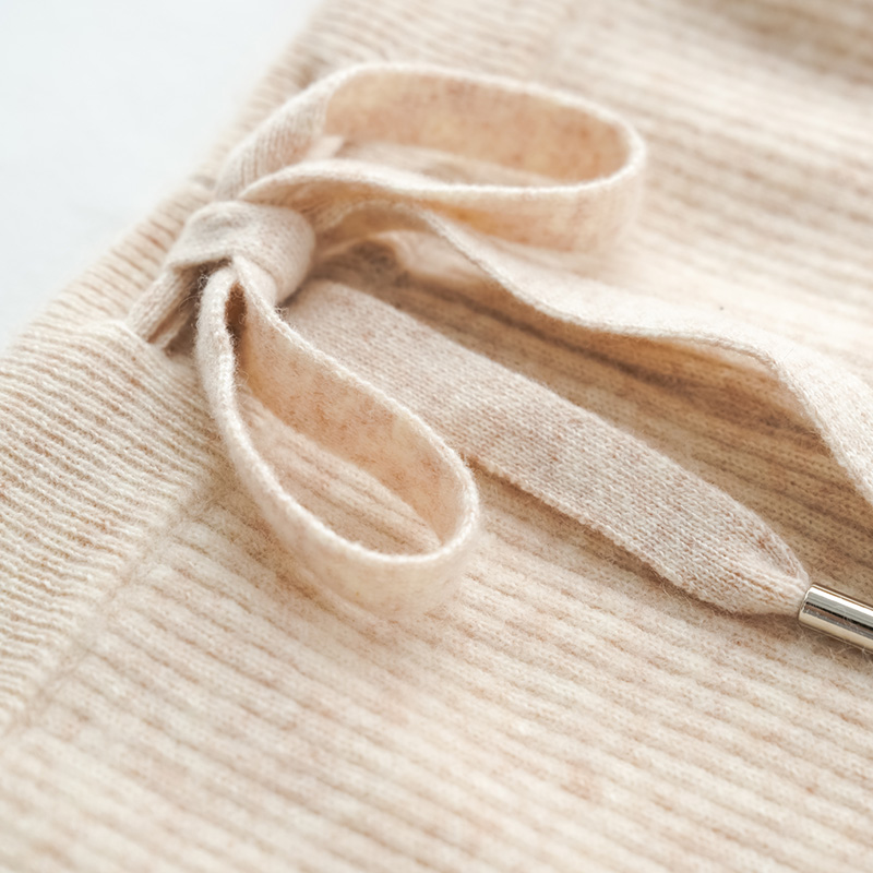 秋冬羊毛针织阔腿裤女垂感直筒裤子显瘦休闲拖地外穿加厚高腰长裤