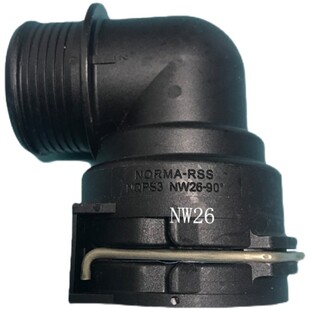 NO诺马冷却水管弯头NW汽车副水箱水管接头d螺金属铁卡扣