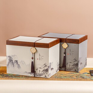 散茶包装盒茶叶包装盒空礼盒半斤一斤装通用散茶桶福鼎白茶普洱茶