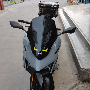 三阳ui巡弋改装后视镜前移支架J风挡反光镜码