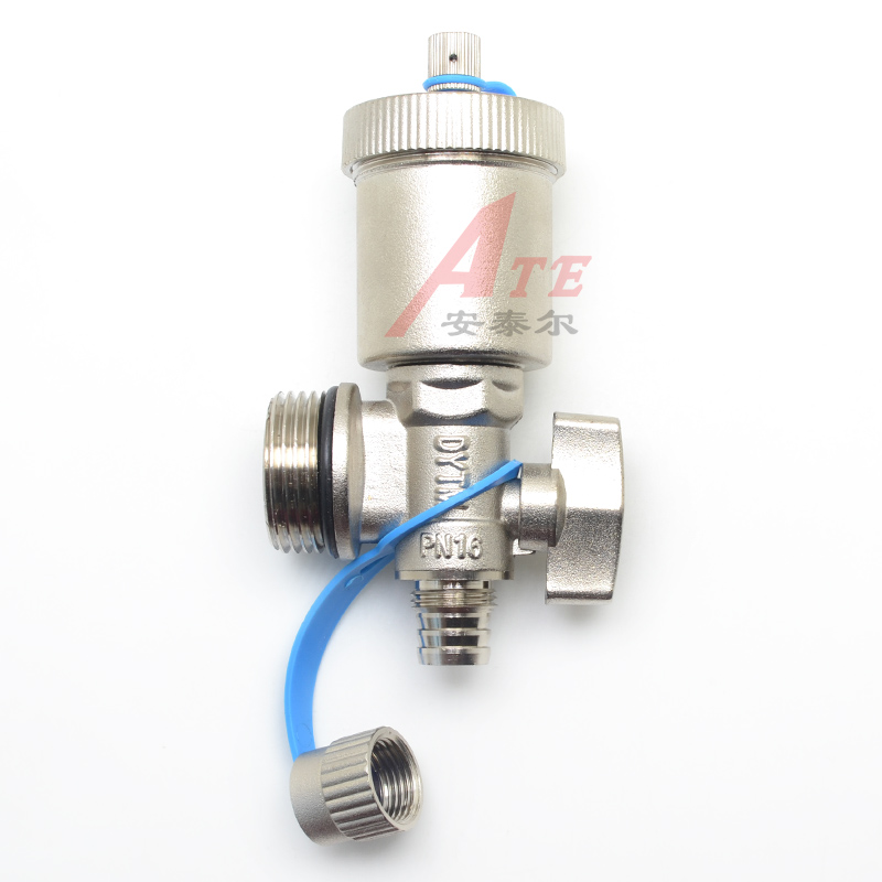 暖气片排气地暖分水器自动放气放水跑风盾运门分分1寸