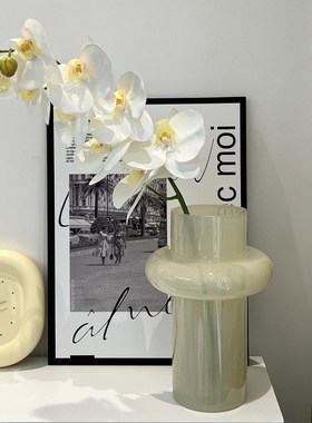 单支高档蝴蝶兰仿真手感假摆设酒店卧室装饰兰干