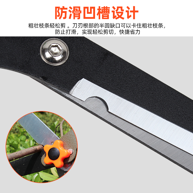 园艺剪刀绿篱剪家用草坪绿化修剪树枝花木草剪强力园林大剪刀伸缩