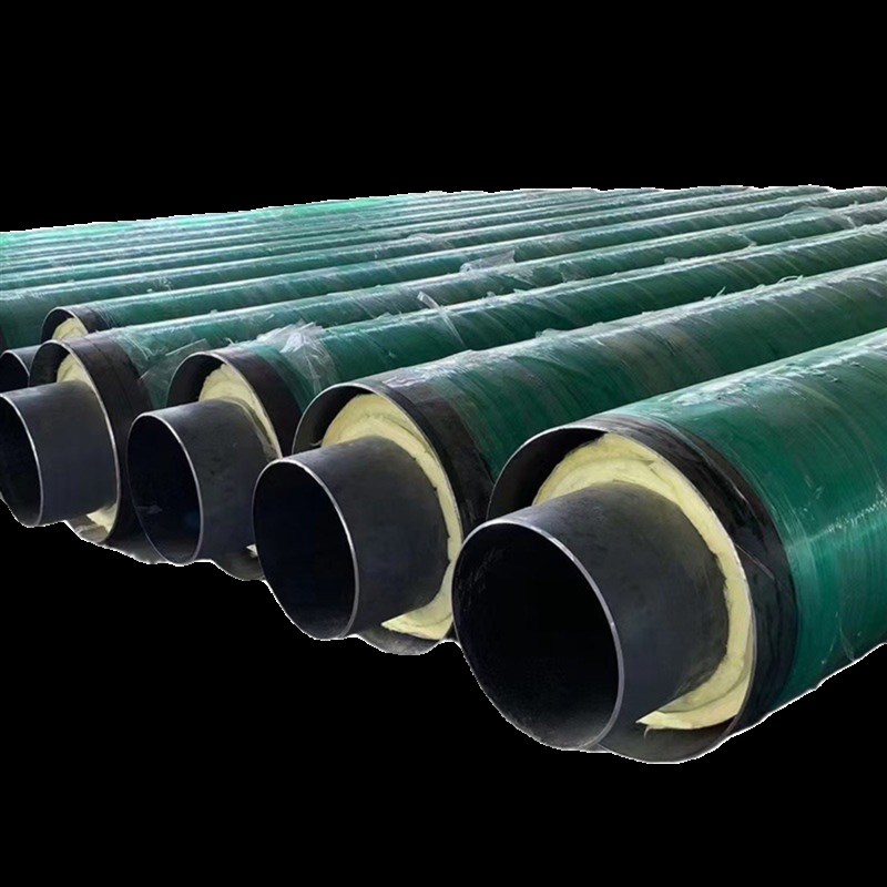 钢钢蒸汽热力保温管无缝热电厂供暖地埋管玻璃钢岩棉复合保暖管