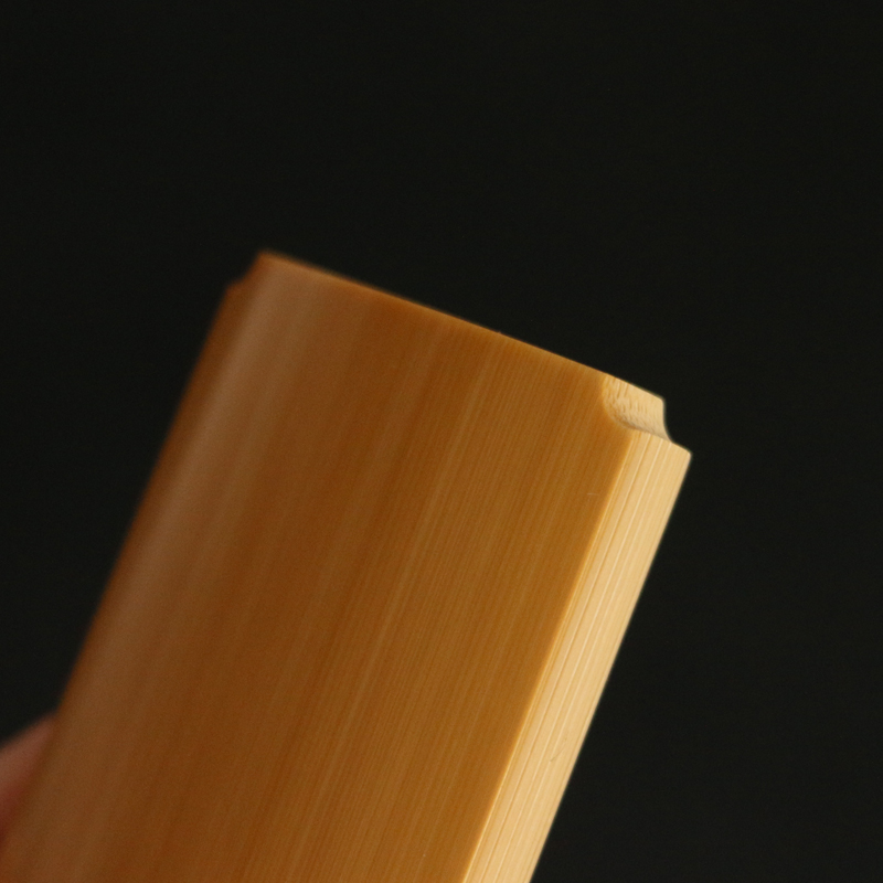 精品纯手工面镜面打磨老玉竹手牌手把件竹雕文玩素面竹牌挂件