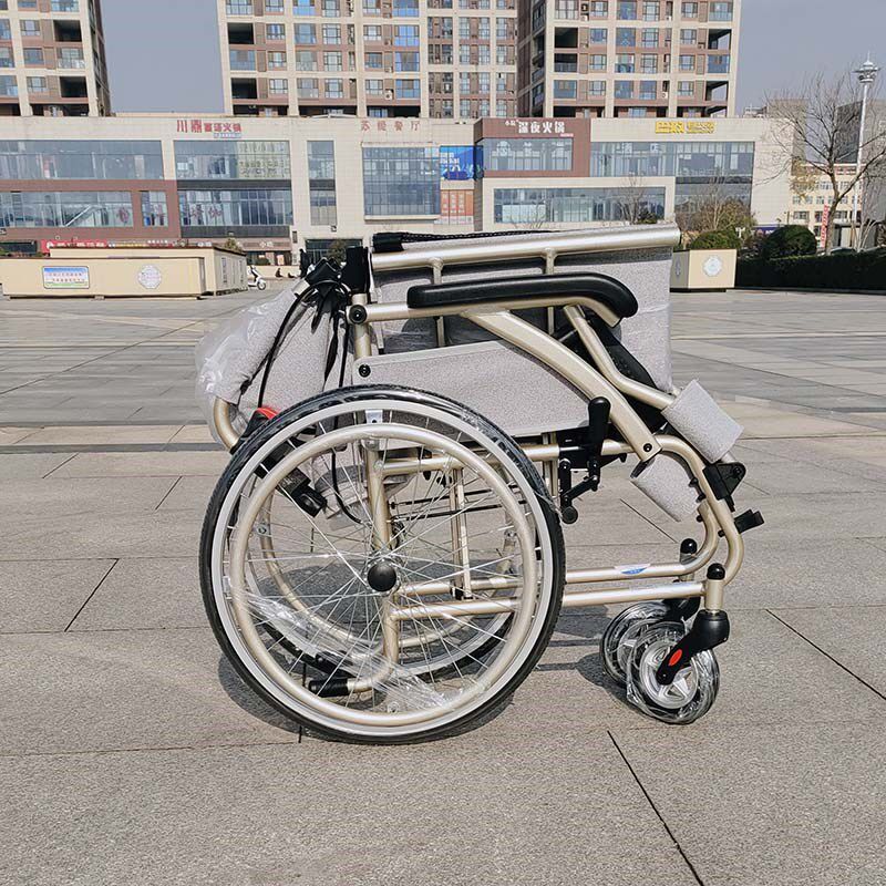 铝合金手推车折叠轻便便携轮椅车推坐家用助行旅行小巧高品质