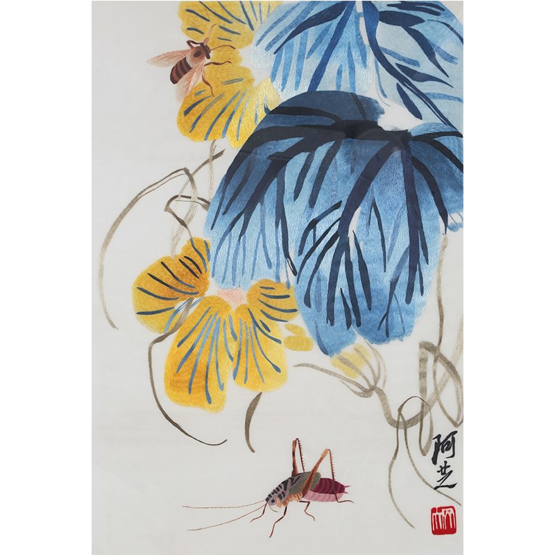 苏绣初学者手工diy刺绣材料包自己绣自己绣事事如意齐白石画