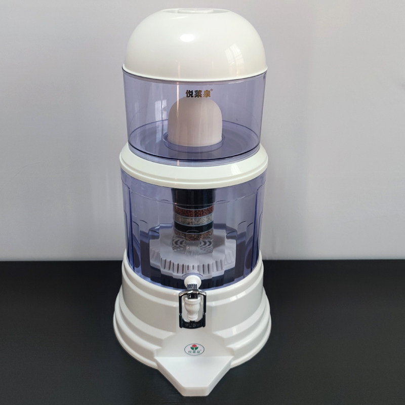 悦莱泉家用台式矿泉壶七级过滤水壶 净水壶 直饮过滤饮水机桶16升