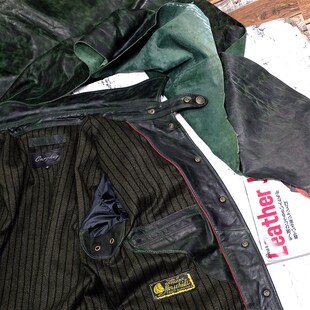 3折限前50位 小司闸员一定要穿绿色 植鞣蜡染小幼马皮