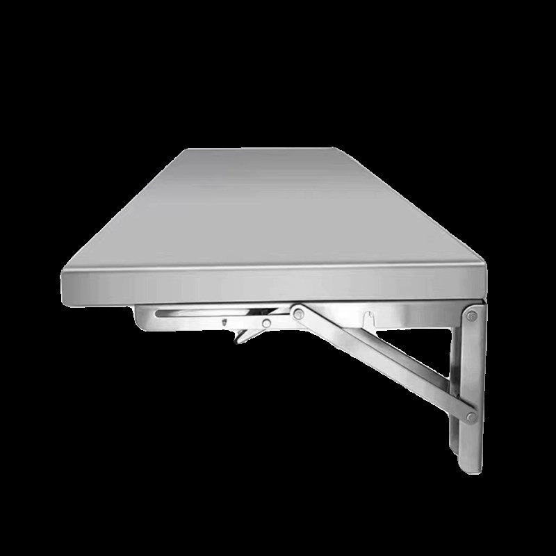 不锈钢挂墙置物架折叠式壁挂式微波炉架厨房调料收纳储藏室墙壁架