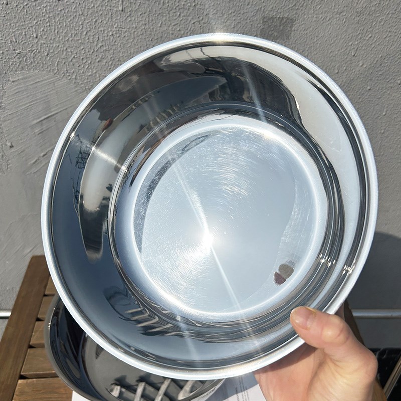 18/10不锈钢盆淘米洗菜调凉菜水果和面汤盆烘培料理盆24cm/28cm