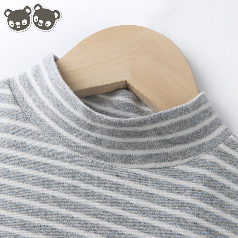 彩棉男童保暖内衣套装加绒加厚纯棉半高领中大童儿童秋衣秋裤全棉