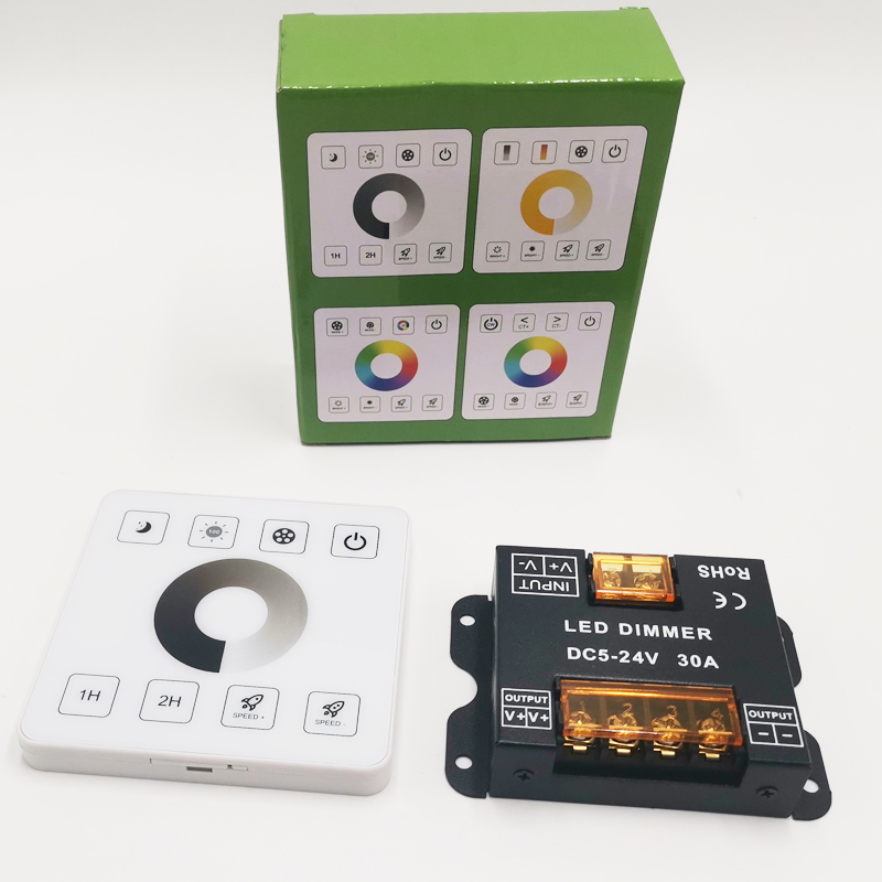 led单色灯带全触摸RF86型面板控制器无极调明暗单色 呼吸闪烁频闪