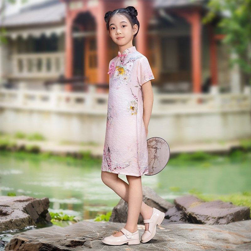 女童旗袍夏季2024新款国风儿童演出服唐装男童古风汉服女孩连衣裙,童装/婴儿装/亲子装,汉服,淘宝优惠券,粉丝福利购,淘宝优惠卷