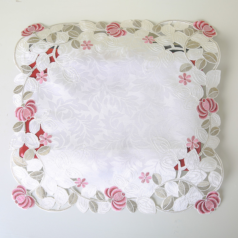 电脑罩笔记本盖布蕾丝绣花茶具小家电多用防尘巾打印机欧式防尘布