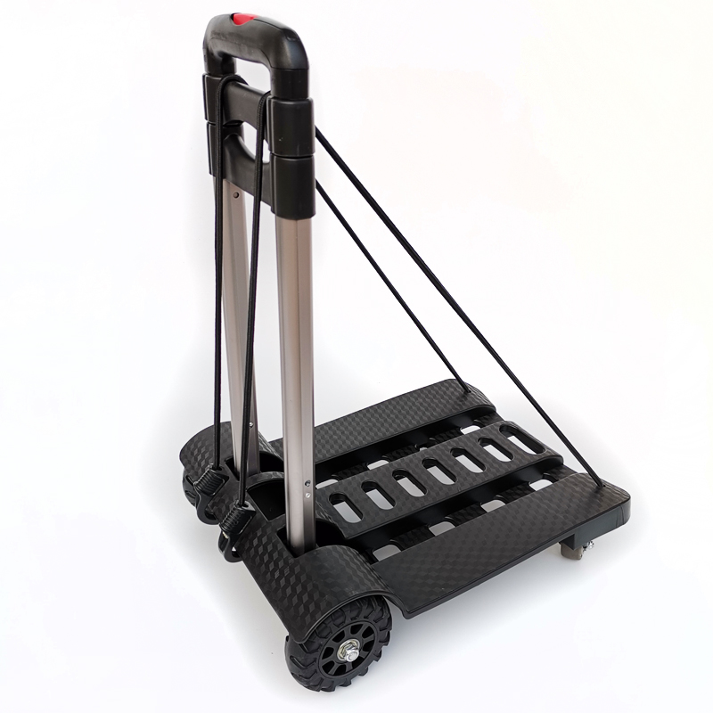 便携式行李车可折叠小拉车手推车 家用手推小车 平板车拉货手拉车